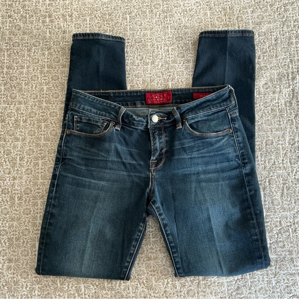 Lucky Brand Blue Denim Jeans Layla Skinny Straight Leg Size 4/27